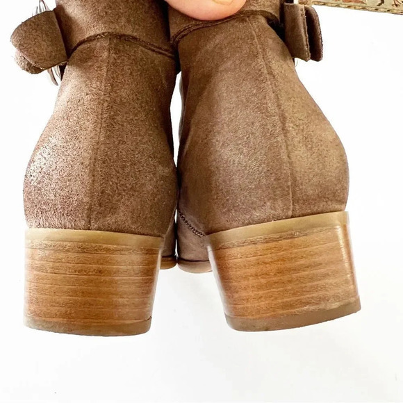 Aquatalia Faria Taupe Suede Ankle Bootie Women’s Size 8.5 Italy‎ Weatherproof - Picture 7 of 14